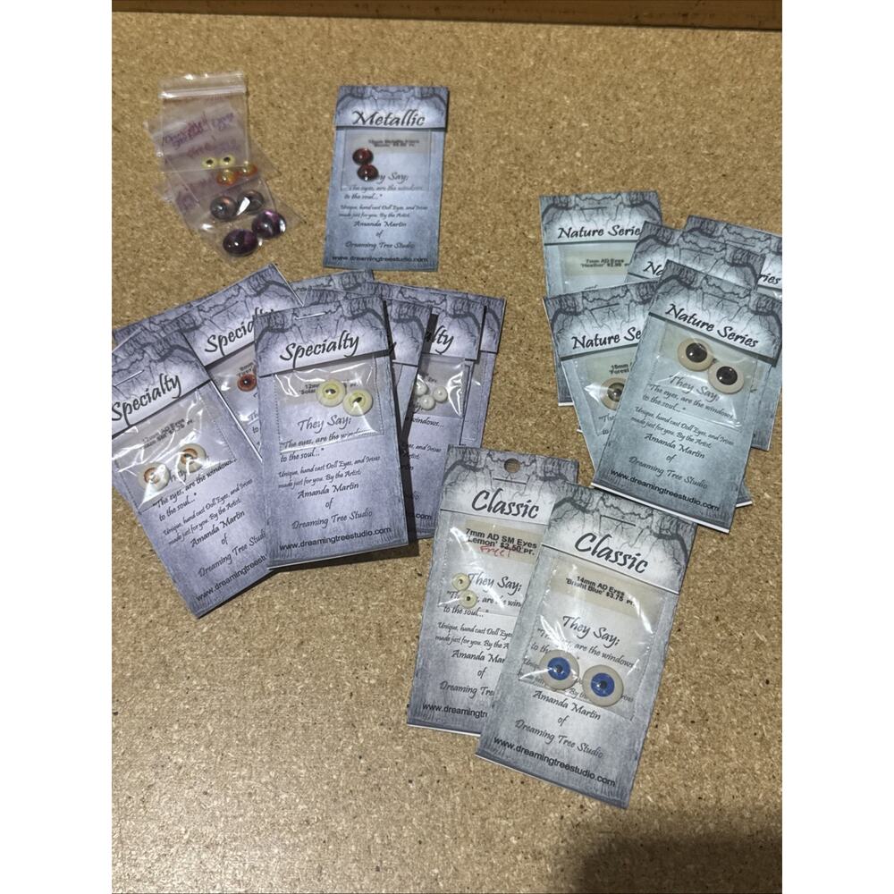 Dreaming Tree Studio Doll Eyes Bulk Lot – Classic, Nature, Specialty-Retired